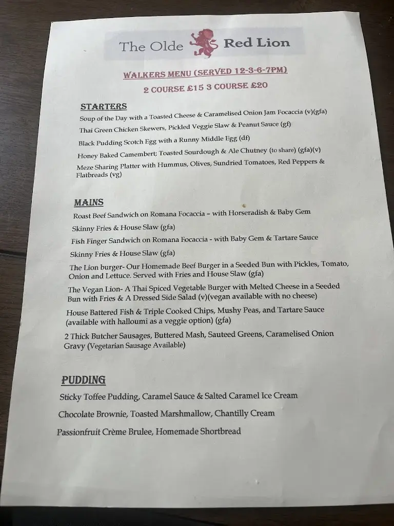 Menu_Olde Red Lion_Bugbrooke_image_4