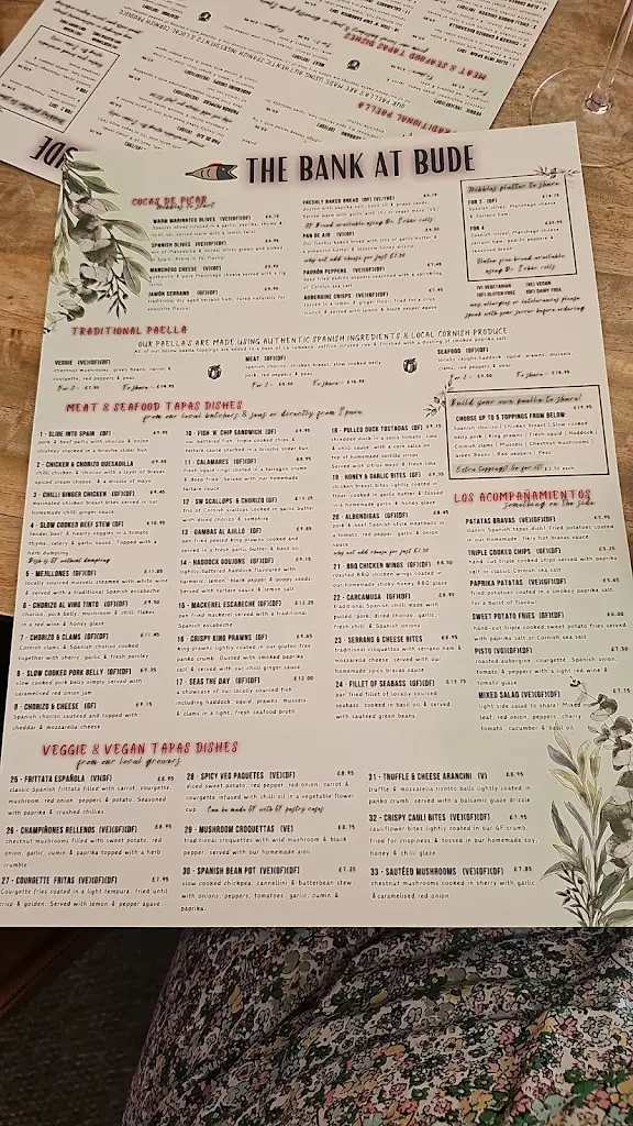 Menu_The Bank at Bude Tapas Restaurant_Bude_image_1