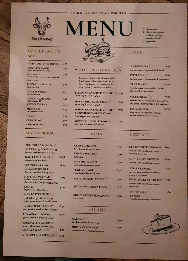 Menu_The Bulls Head Alton_Alton_image_4