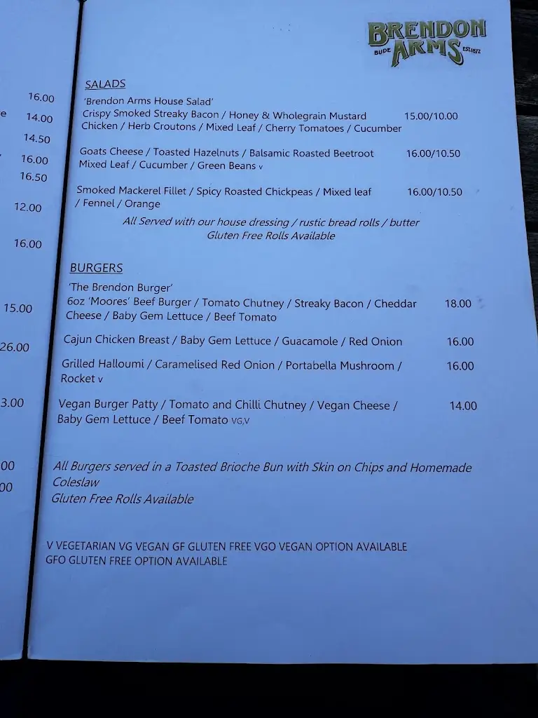 Menu_The Brendon Arms_Bude_image_3
