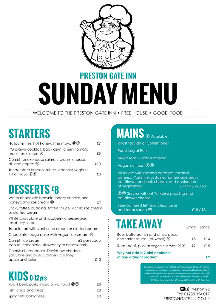 Menu_The Preston Gate Inn_Bude_image_3