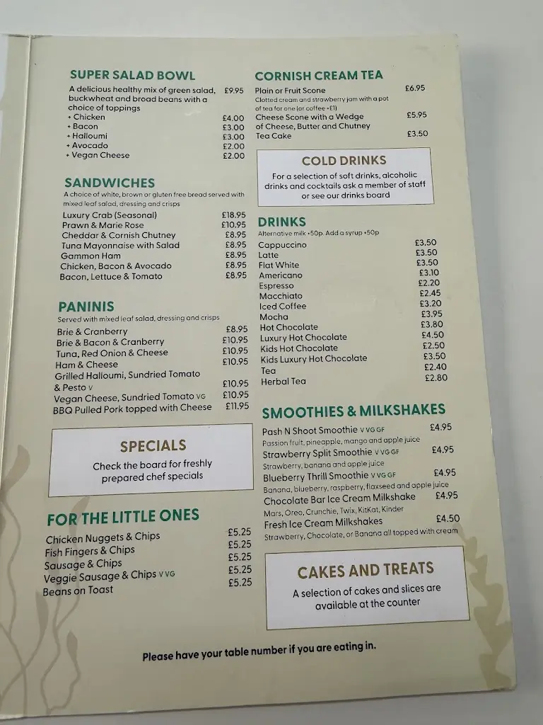 Menu_Crooklets Beach Cafe_Bude_imagen_1