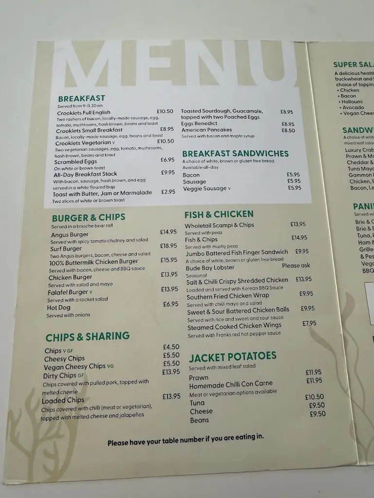 Menu_Crooklets Beach Cafe_Bude_imagen_2