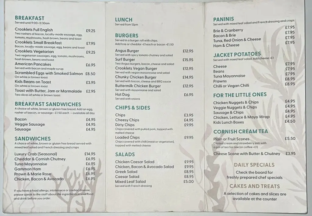 Menu_Crooklets Beach Cafe_Bude_imagen_3