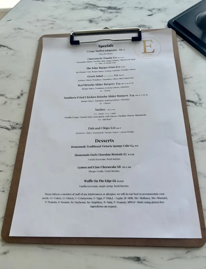 Menu_The Edge_Bude_image_1