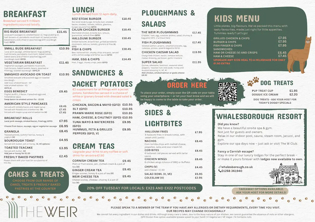 Menu_The Weir Bistro_Bude_image_1