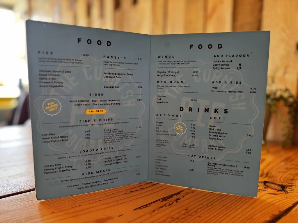 Menu_The Cornish Pie Company_Bude_image_4