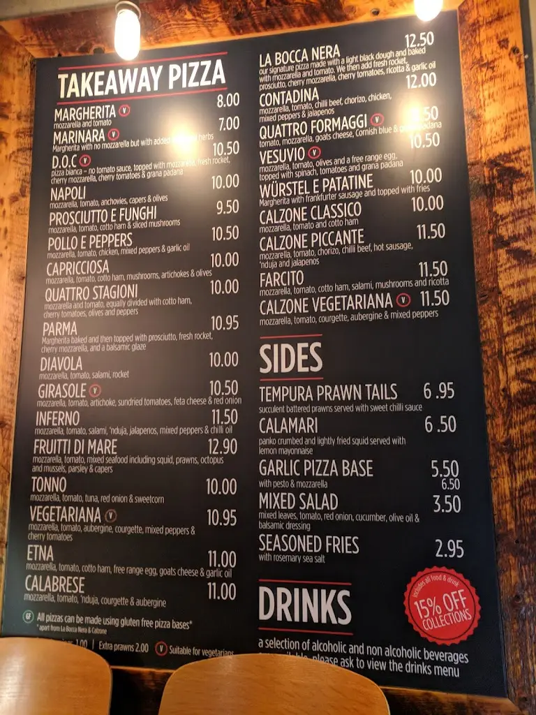 Menu_La Bocca Pizza Kitchen_Bude_image_1