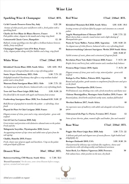 Menu_The White Hart_Alton_image_2