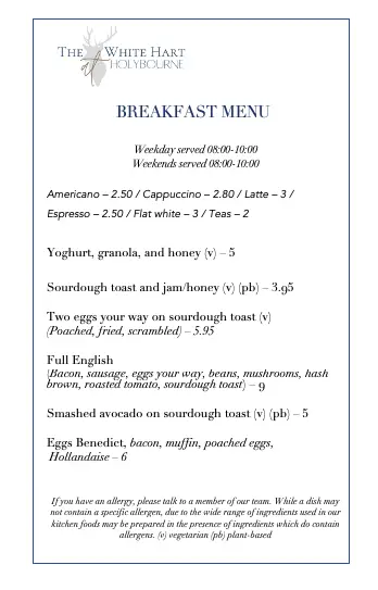 Menu_The White Hart_Alton_image_3