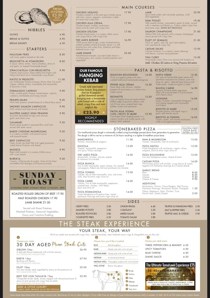 Menu_The Lakes Restaurant_Burgh le Marsh_image_1