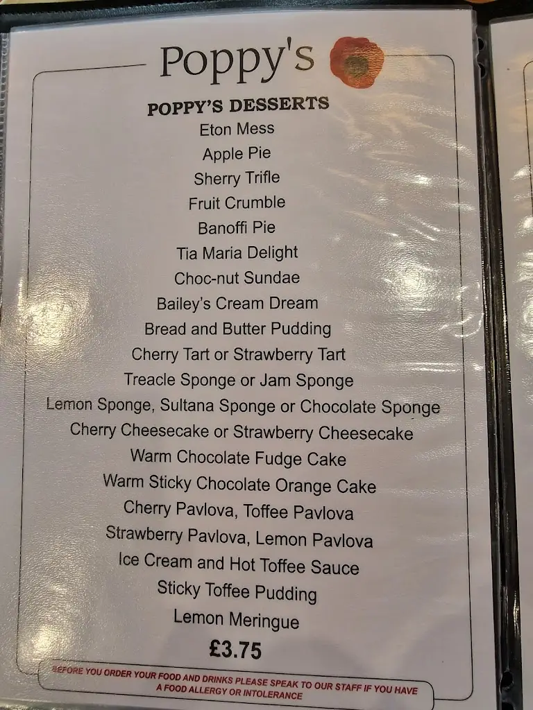 Menü_Poppy's Restaurant_Burgh le Marsh_Bild_4