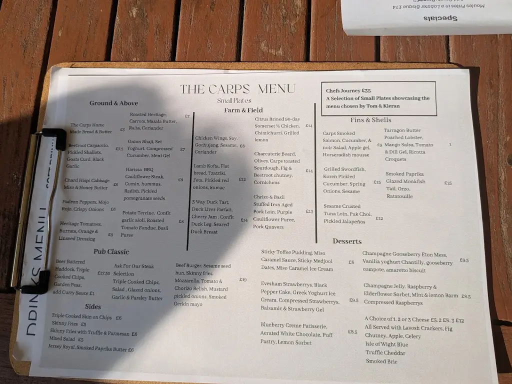 Menu_The Carpenters Arms_Burford_image_1