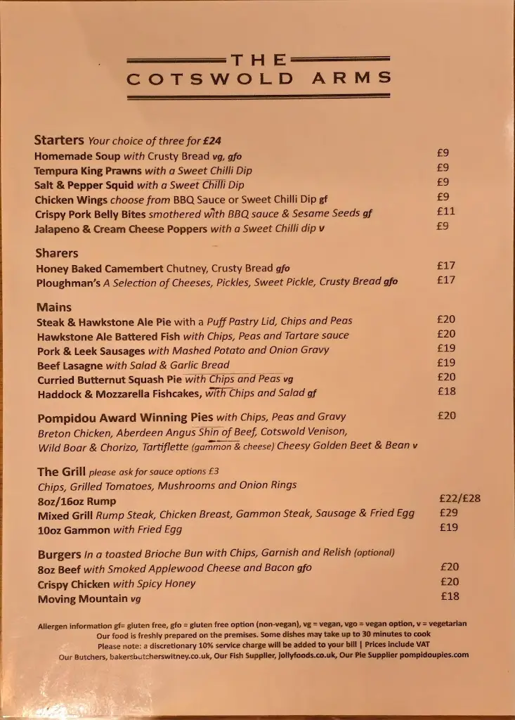 Menu_The Cotswold Arms_Burford_image_1