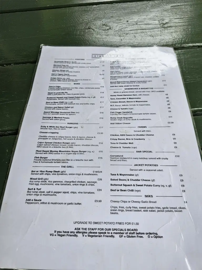 Menu_The Cotswold Arms_Burford_image_4