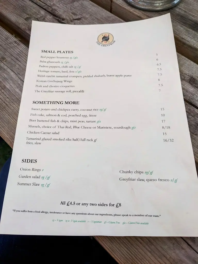 Menu_The Greyfriar_Alton_image_3