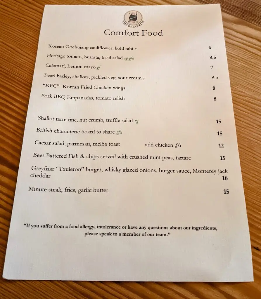 Menu_The Greyfriar_Alton_image_4