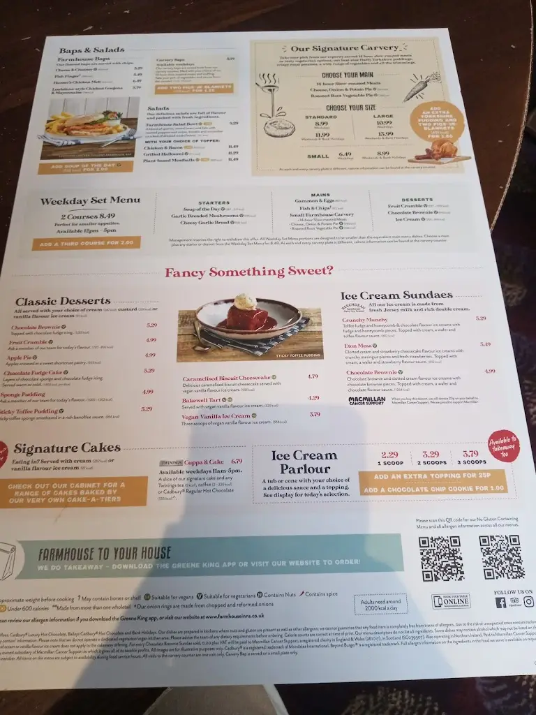 Menu_Middlemarch Farm - Dining & Carvery_Bulkington_image_1