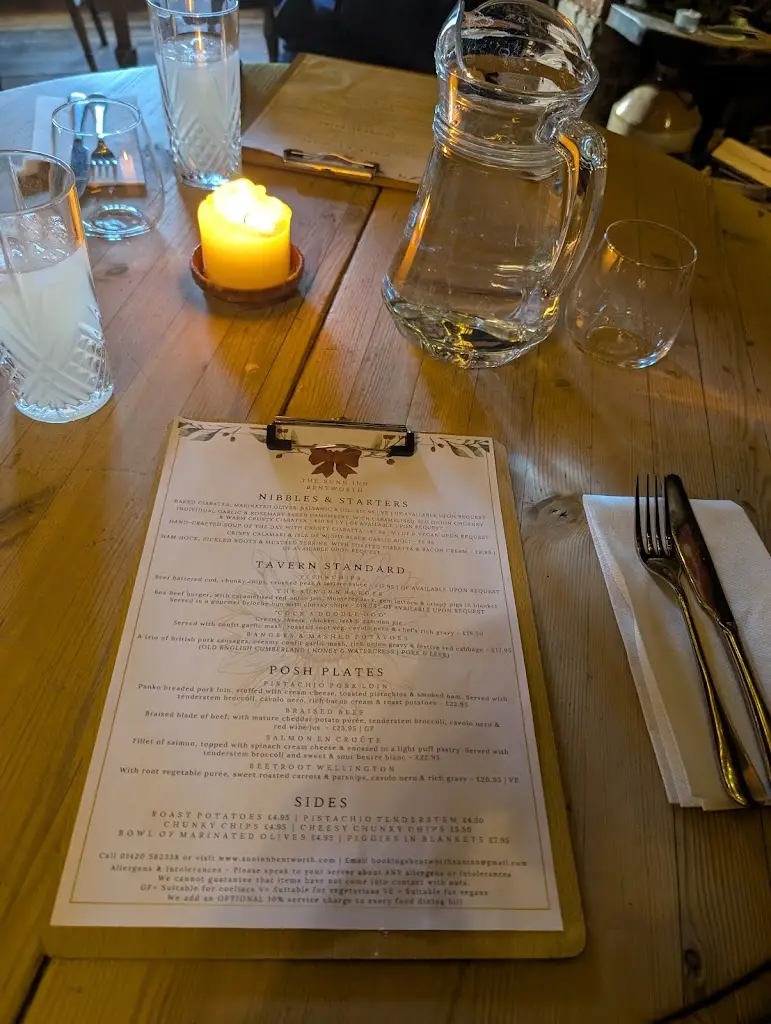 Menu_The Sun Inn_Alton_immagine_1