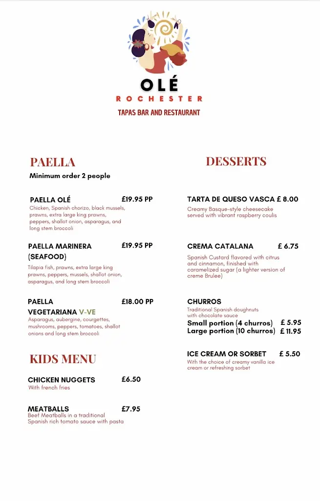 Menu_Olé Rochester_Burham_immagine_2