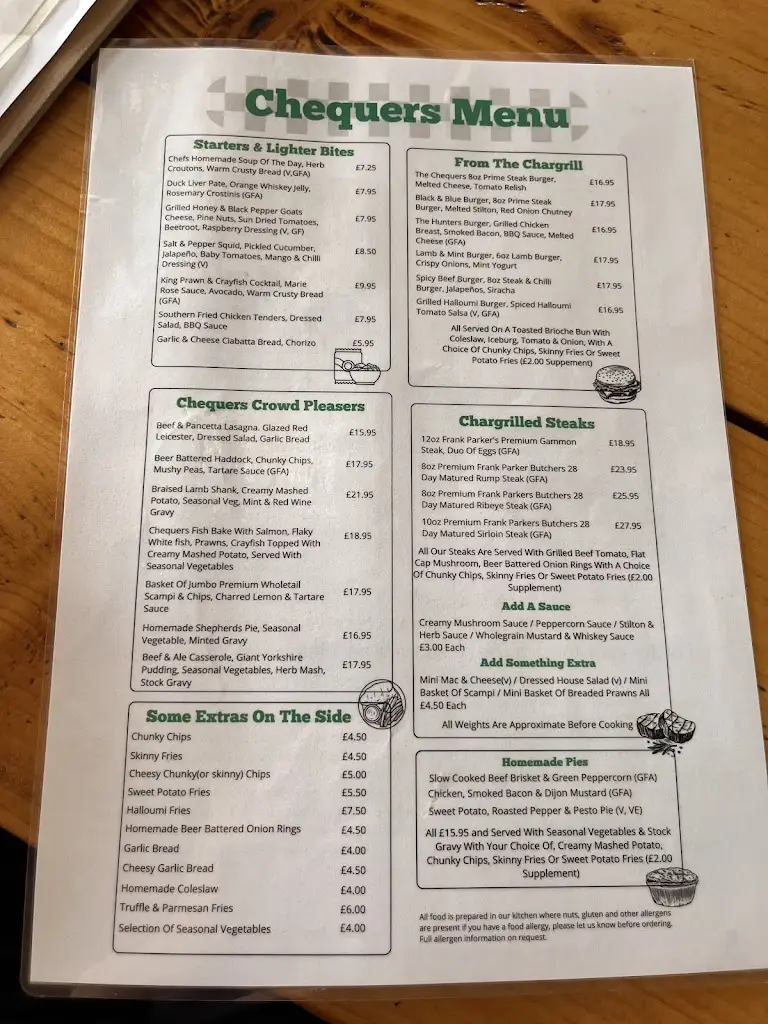 Menu_Chequers Pub And kitchen_Burbage_image_2