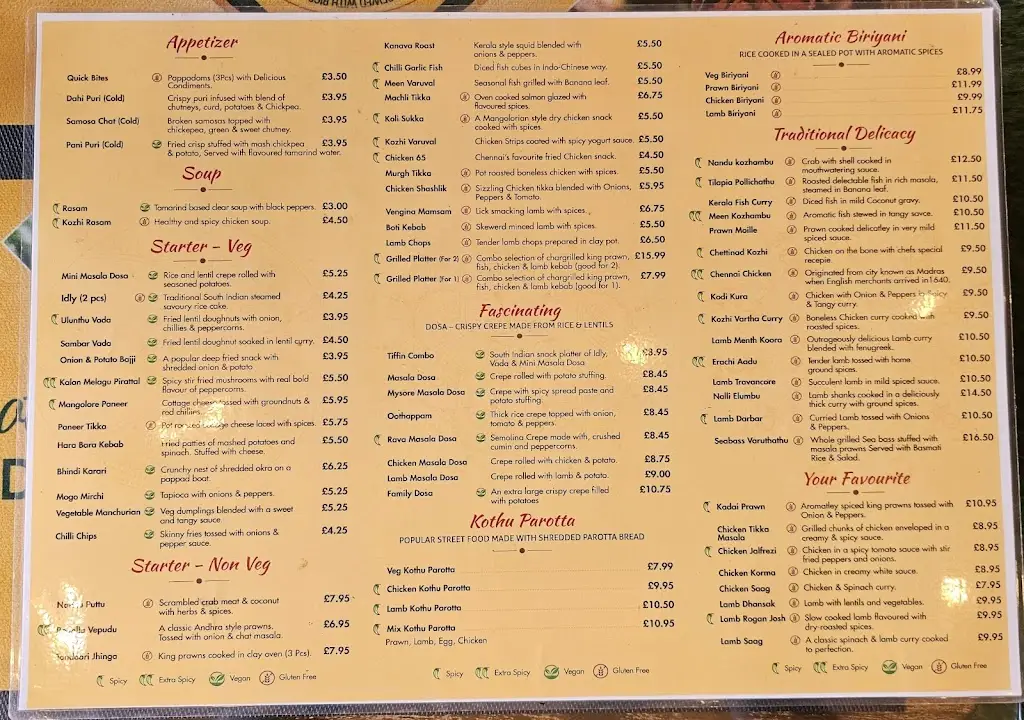 Menu_7H Spices Indian Restaurant_Burbage_immagine_2