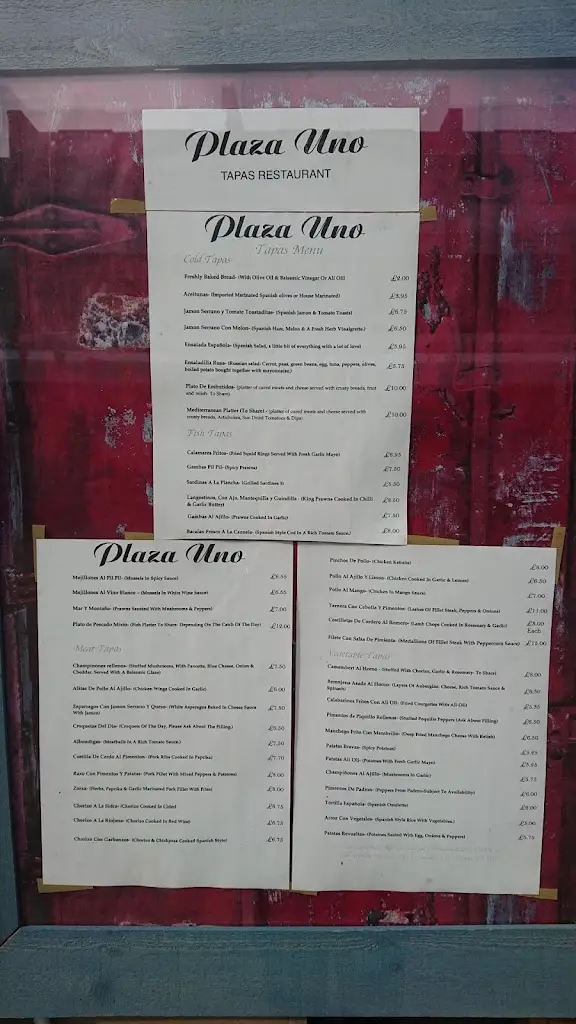 Menu_Plaza Uno_Burgess Hill_image_1