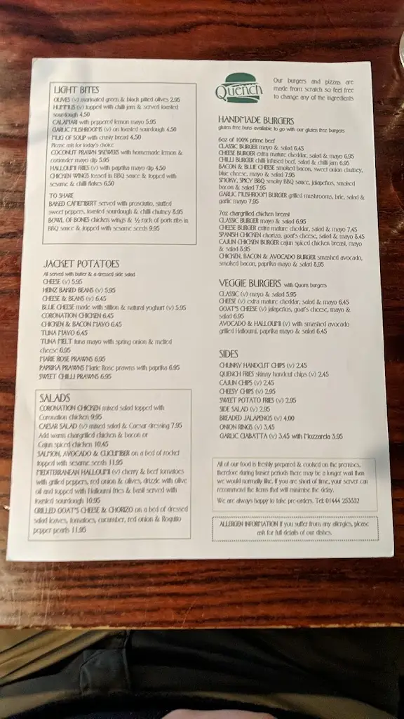 Menu_Quench Bar & Kitchen_Burgess Hill_image_1