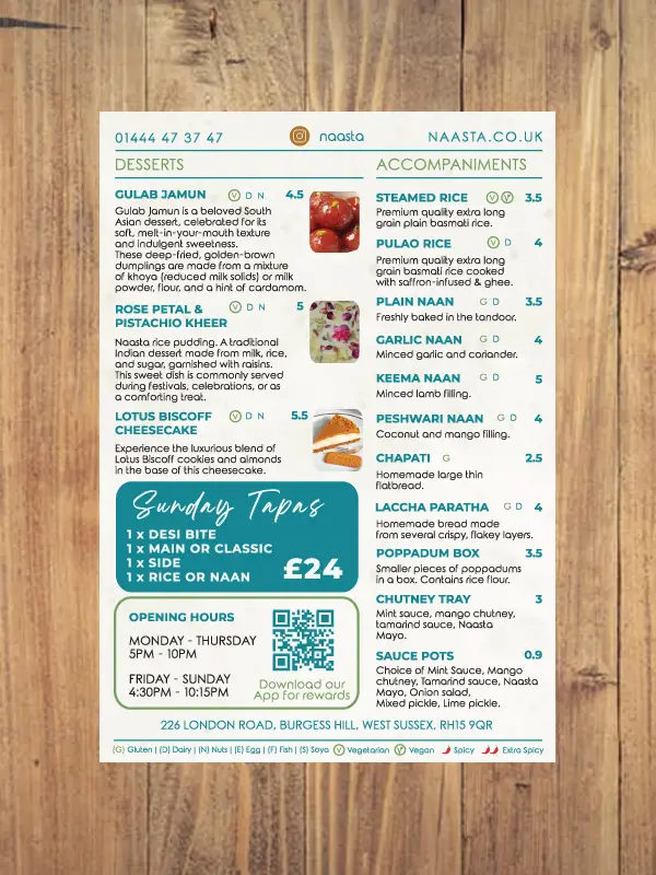 Menu_Naasta - Indian Street Food_Burgess Hill_image_1
