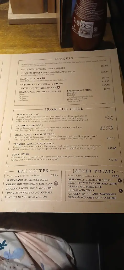Menu_The Prince of Wales Ampthill_Ampthill_image_1