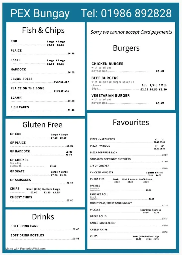 Menu_Pex Fish & Chip Shop_Bungay_image_1