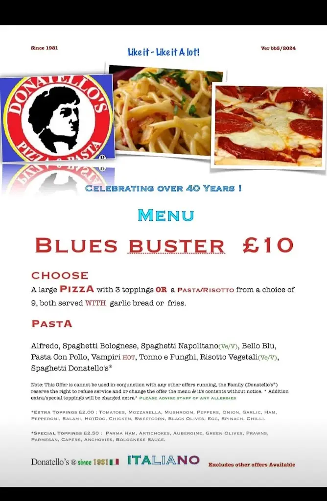 Menu_Donatello's ️ Italian - Ampthill_Ampthill_image_3
