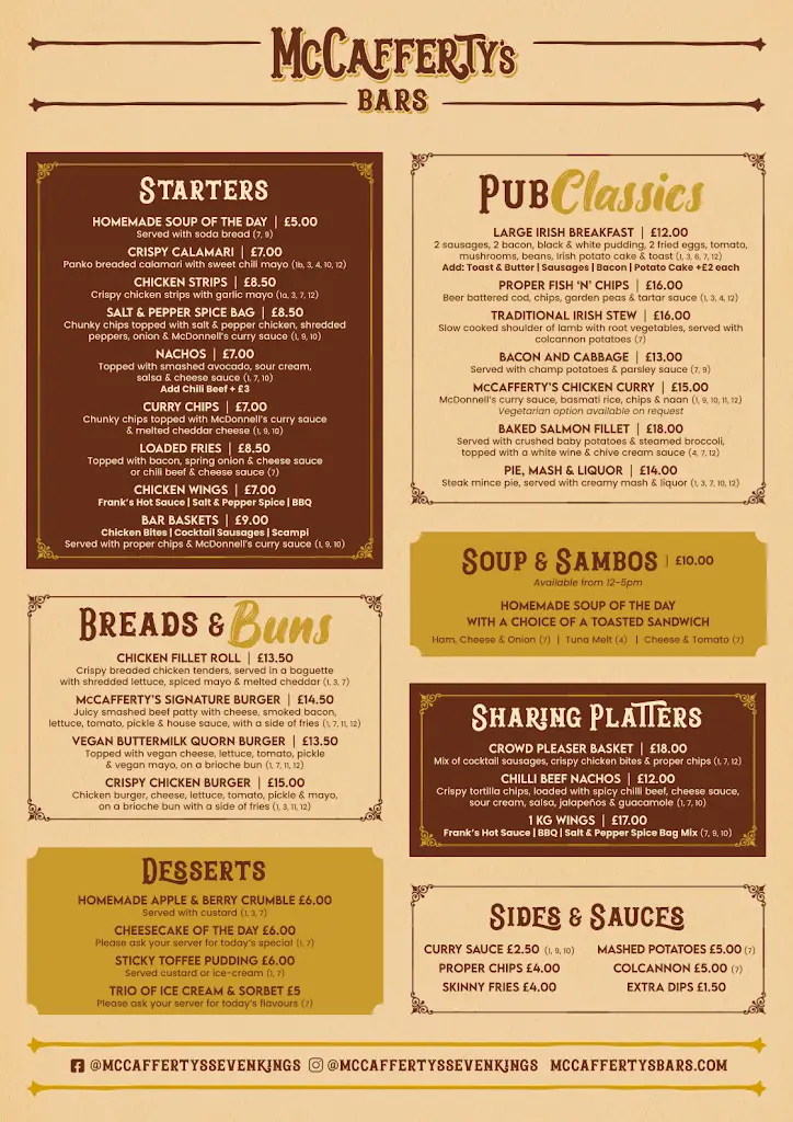 Menu_Mccaffertys Bar & Guest House_Bulphan_image_1