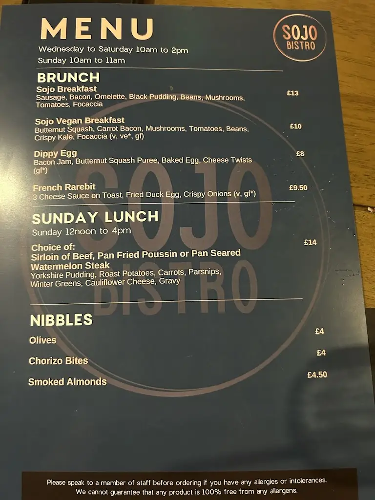 Menu_SOJO Café and Bar_Acomb_image_1