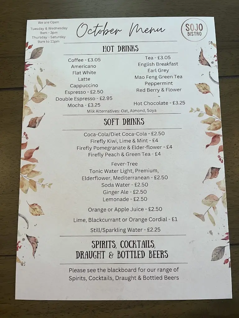 Menu_SOJO Café and Bar_Acomb_image_4