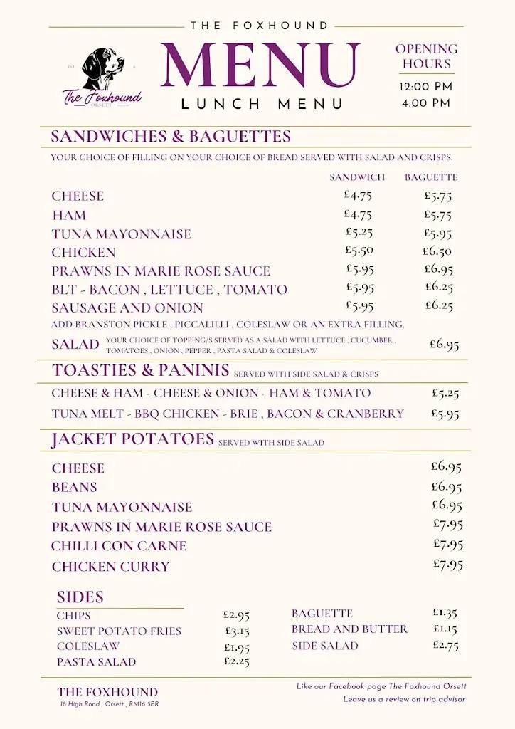 Menu_The Foxhound_Bulphan_immagine_3