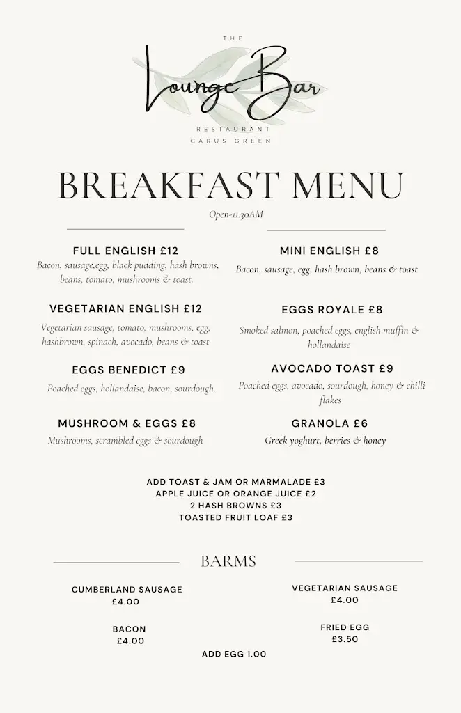 Menu_Lounge Bar Restaurant Carus Green_Burneside_image_3