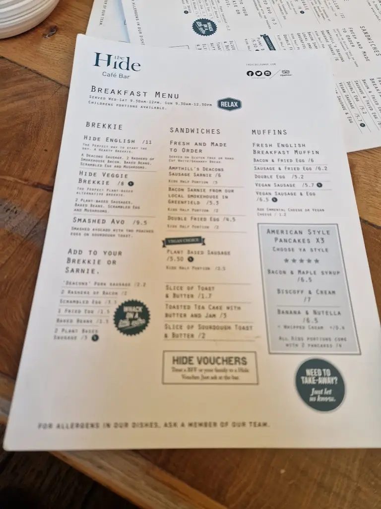 Menu_The Hide Café Bar_Ampthill_image_4