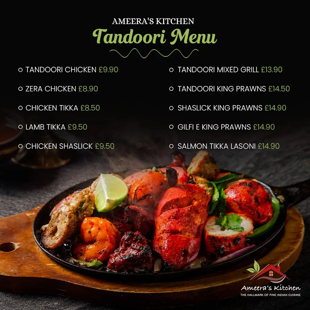 Menu_AMEERA'S KITCHEN_Ampthill_image_1