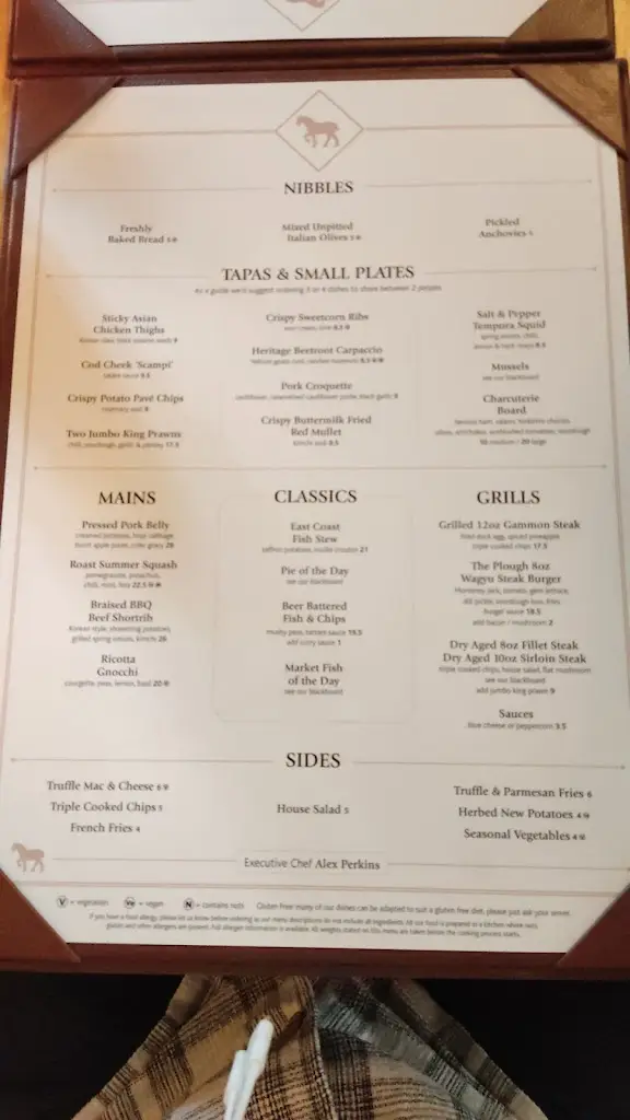 Menu_The Plough, Scalby_Burniston_image_1