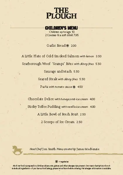 Menu_The Plough, Scalby_Burniston_image_2