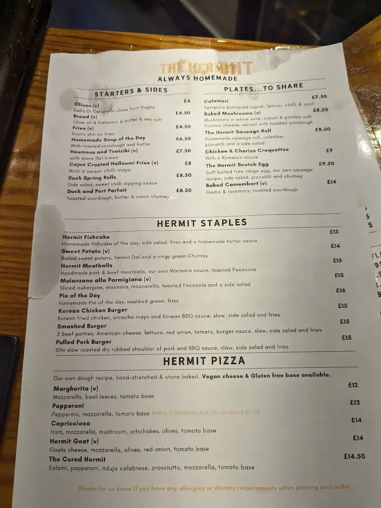 Menu_The Hermit Inn_Burley in Wharfedale_image_3