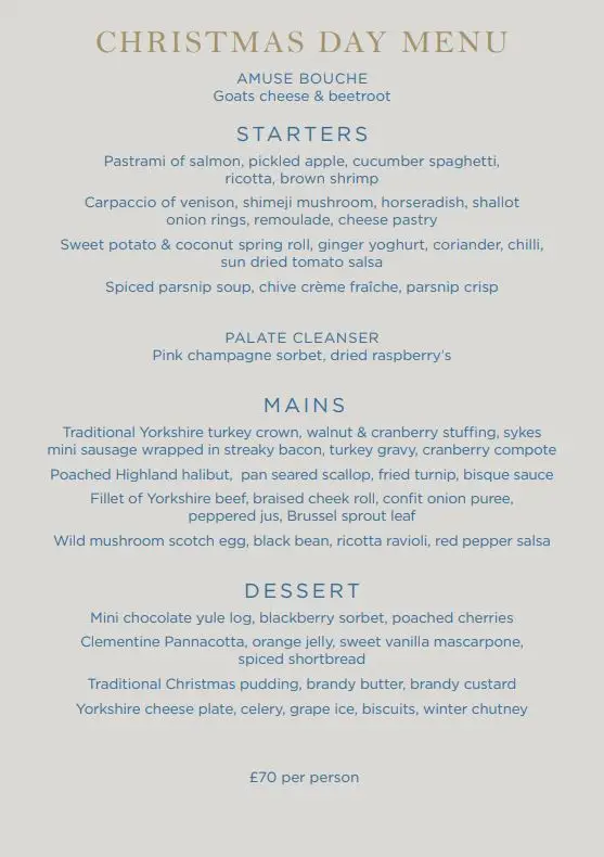Menu_The Clevedon Restaurant_Burley in Wharfedale_image_1