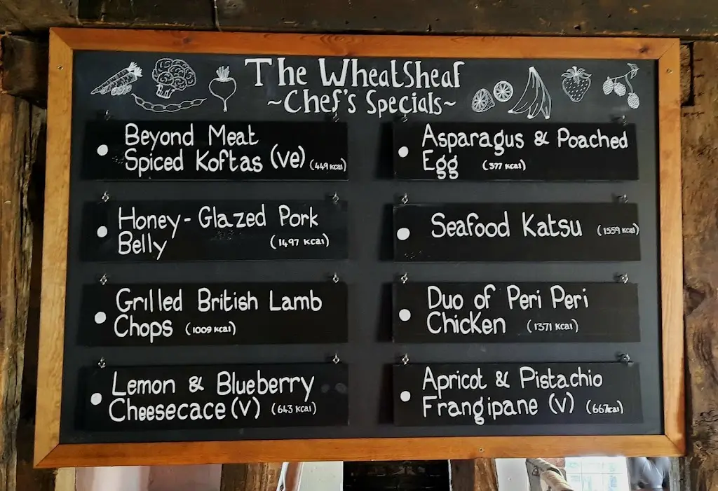 Menu_The Wheatsheaf_Burton Joyce_image_1