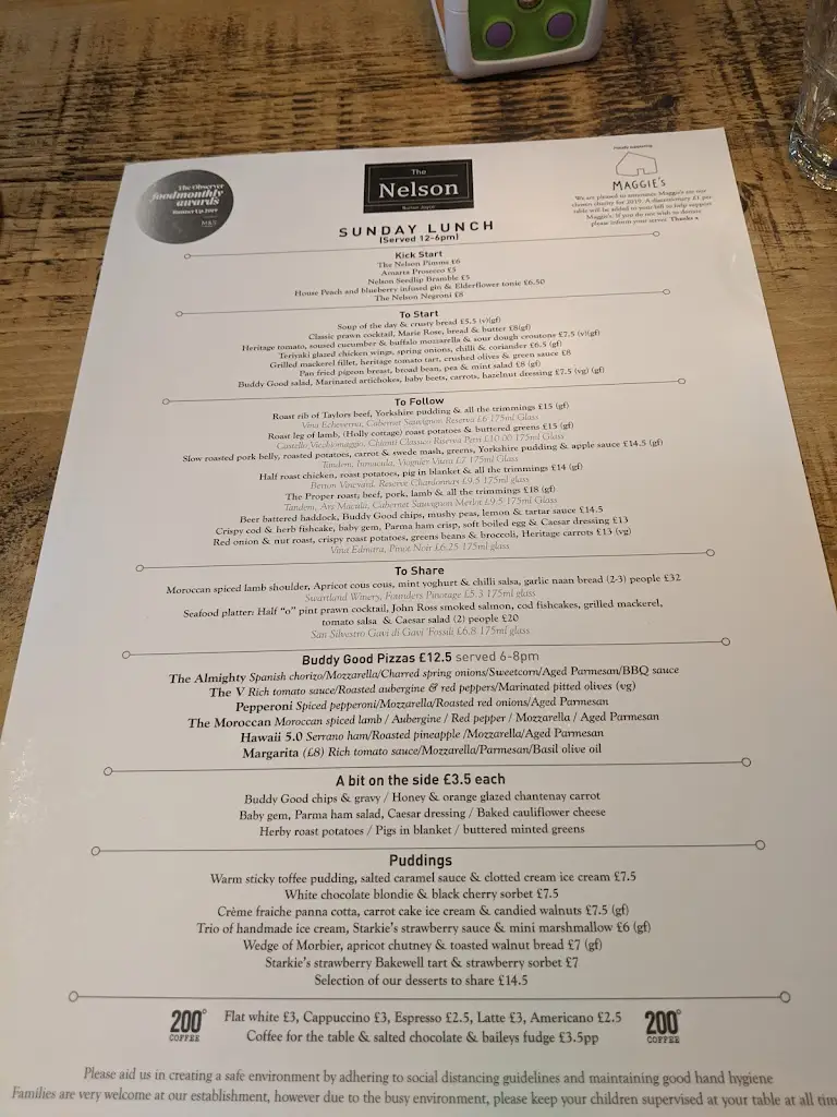 Menu_The Nelson_Burton Joyce_image_1