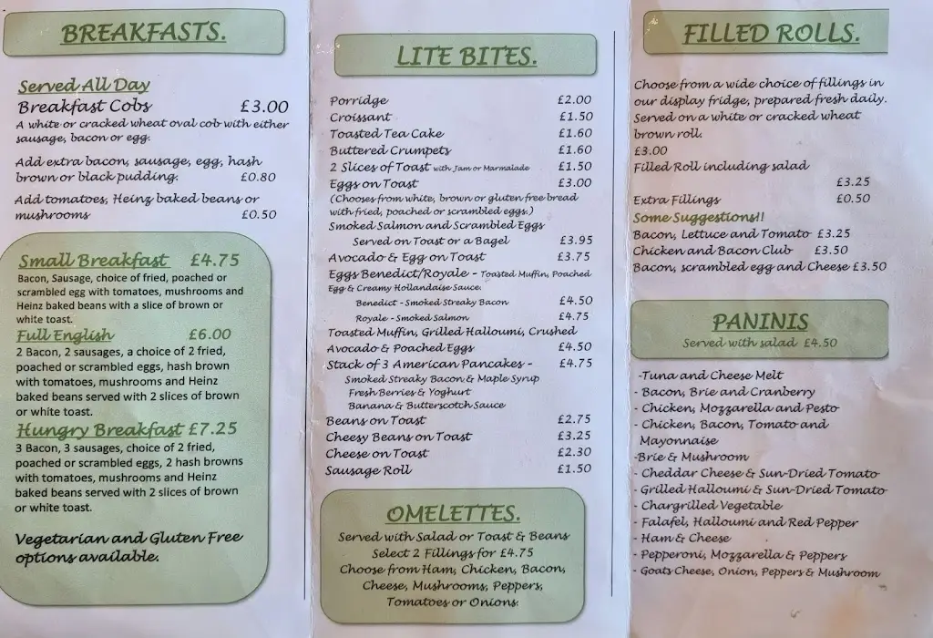 Menu_Rhubarbs Café/Tea Room_Burton Joyce_immagine_3