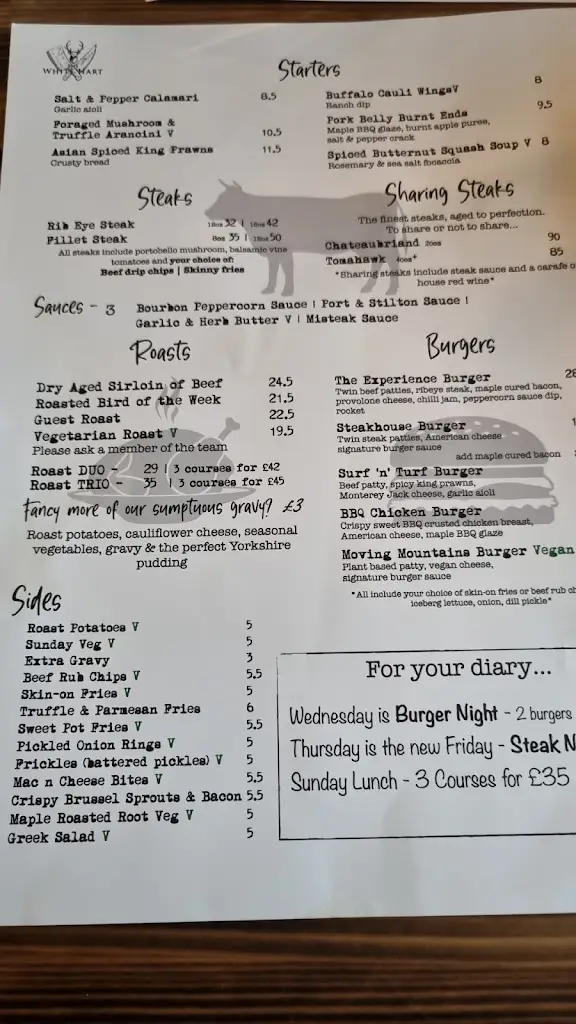 Menu_The White Hart Buxted_Buxted_imagen_1