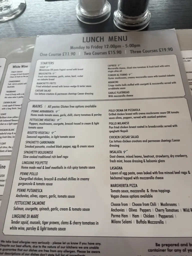 Menu_Bella Rosa_Bushey_image_2