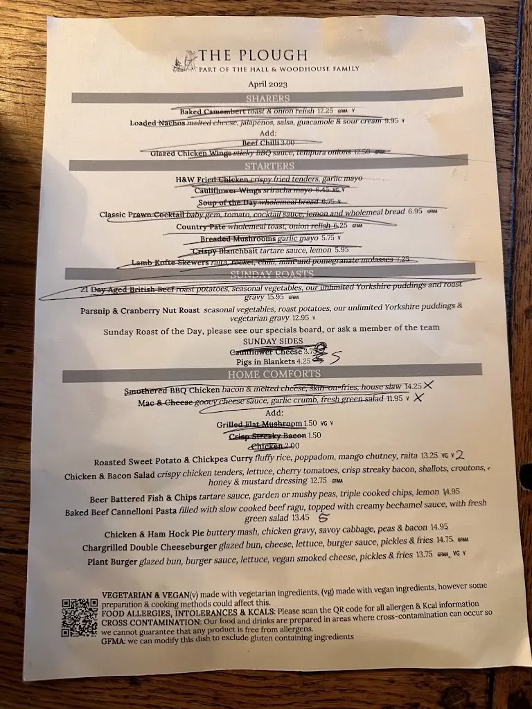 Menu_The Plough_Bursledon_image_2