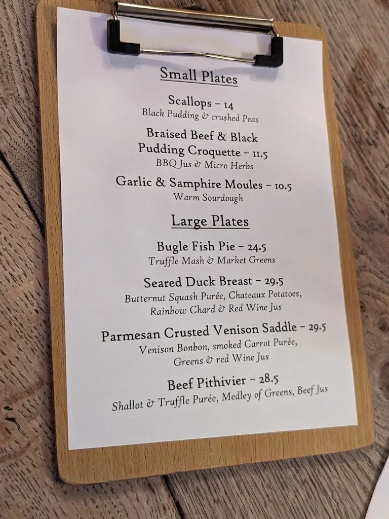 Menu_The Bugle Hamble_Bursledon_image_4